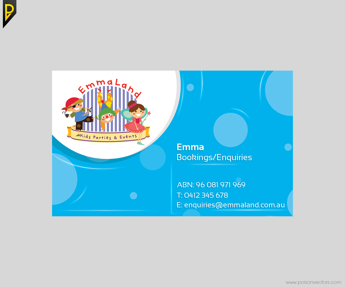 Business Card Design by poisonvectors for Adventures in Emmaland | Design #3669892