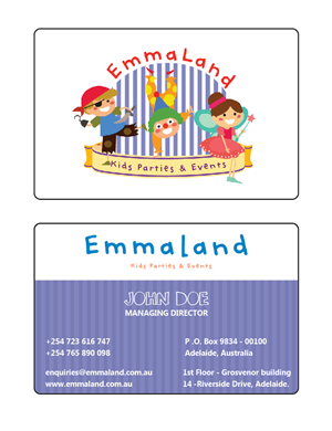 Diseño de Tarjeta de Presentación por Mike of Art para Adventures in Emmaland | Diseño #3720977