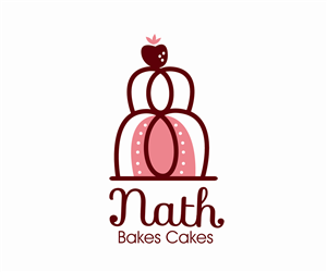 Logo Design by ekube for Nath Bakes Cakes | Design: #3506325