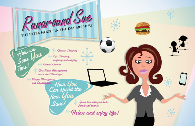 Postkarten-Design von Joshua Carmichael für Runaround Sue | Design #3566272