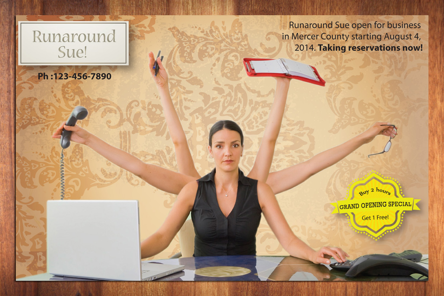 Postkarten-Design von Sbss für Runaround Sue | Design #3582122