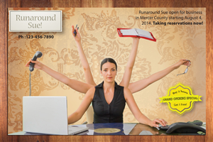 Postkarten-Design von Sbss für Runaround Sue | Design: #3582122