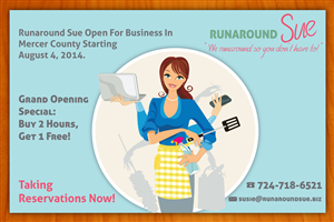 Postkarten-Design von Sbss für Runaround Sue | Design: #3601443