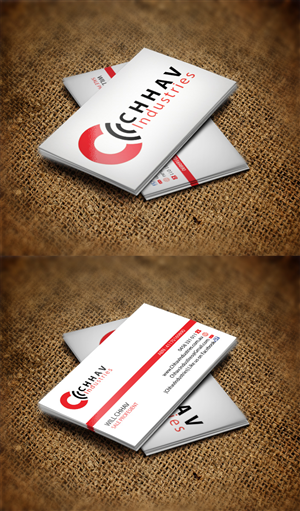 Business Card Design by Harshan for Chhav  Industries | Design: #3533650