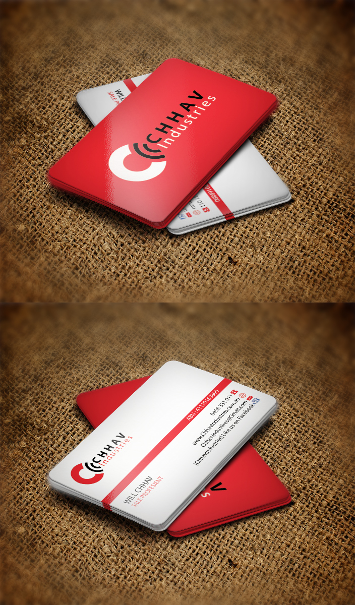 Business Card Design by Harshan for Chhav  Industries | Design #3533922