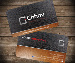 Business Card Design by Aaaron for Chhav  Industries | Design: #3519197