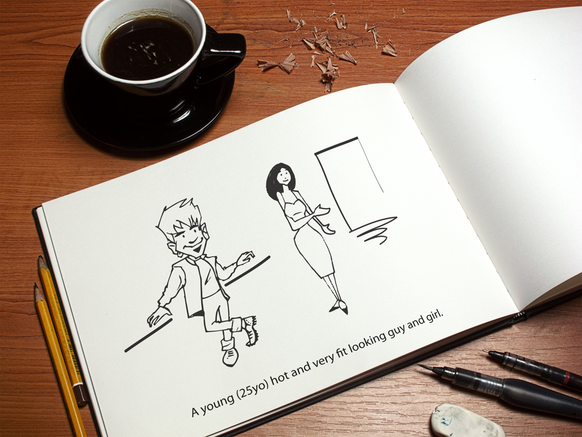 Character Design by J Mahesh for Miami Fitness | Design #3595943