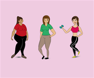 Diseño de Personaje por RebecaParra para Miami Fitness | Diseño: #3600438