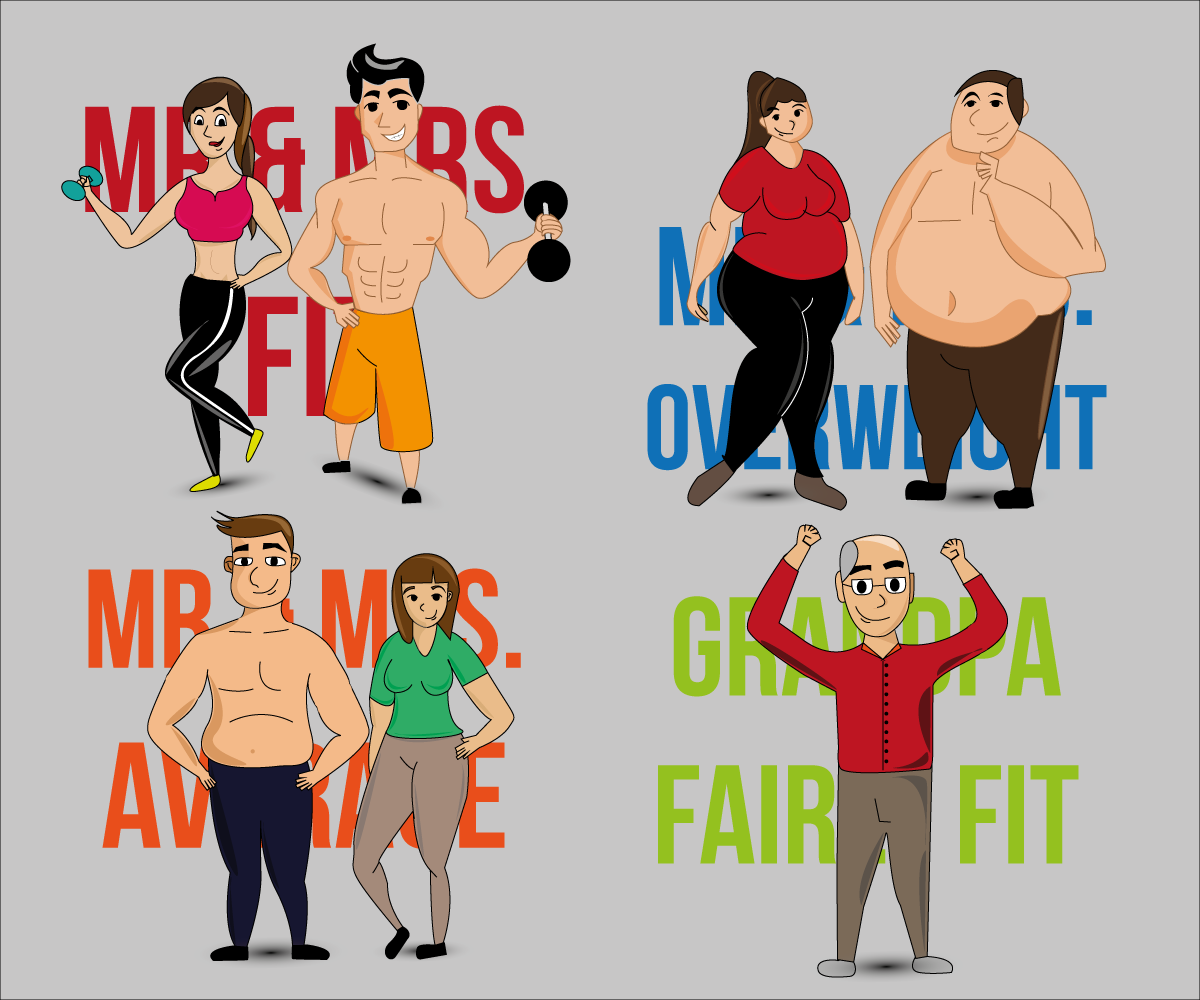 Character Design by RebecaParra for Miami Fitness | Design #3600488