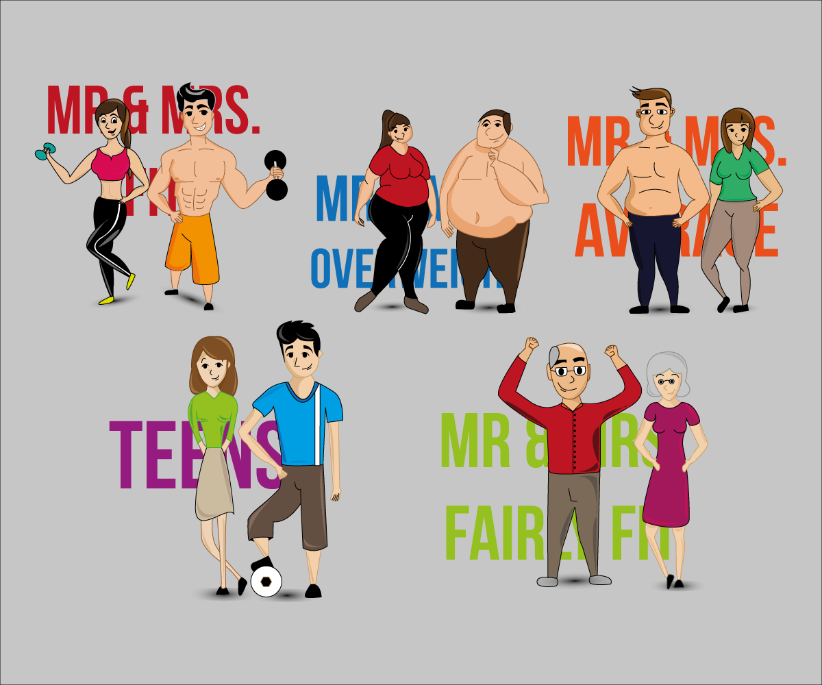 Diseño de Personaje por RebecaParra para Miami Fitness | Diseño #3607018