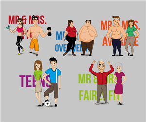 Diseño de Personaje por RebecaParra para Miami Fitness | Diseño: #3607018