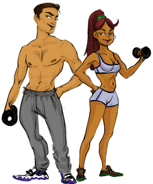 Diseño de Personaje por sashason para Miami Fitness | Diseño: #3611178