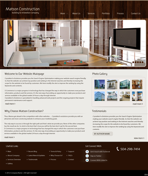 Web Design by pb for this project | Design: #881817