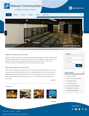 Web Design by pb for this project | Design: #881820