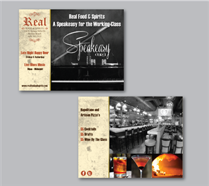 Postcard Design by green82 for Real Food & Spirits | Design: #3611217