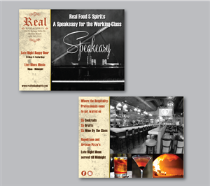 Postcard Design by green82 for Real Food & Spirits | Design: #3644901