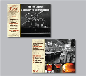 Postcard Design by green82 for Real Food & Spirits | Design: #3840476
