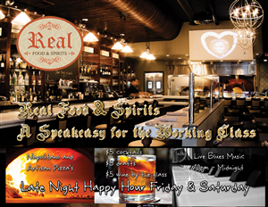 Postcard Design by magny for Real Food & Spirits | Design: #3582880