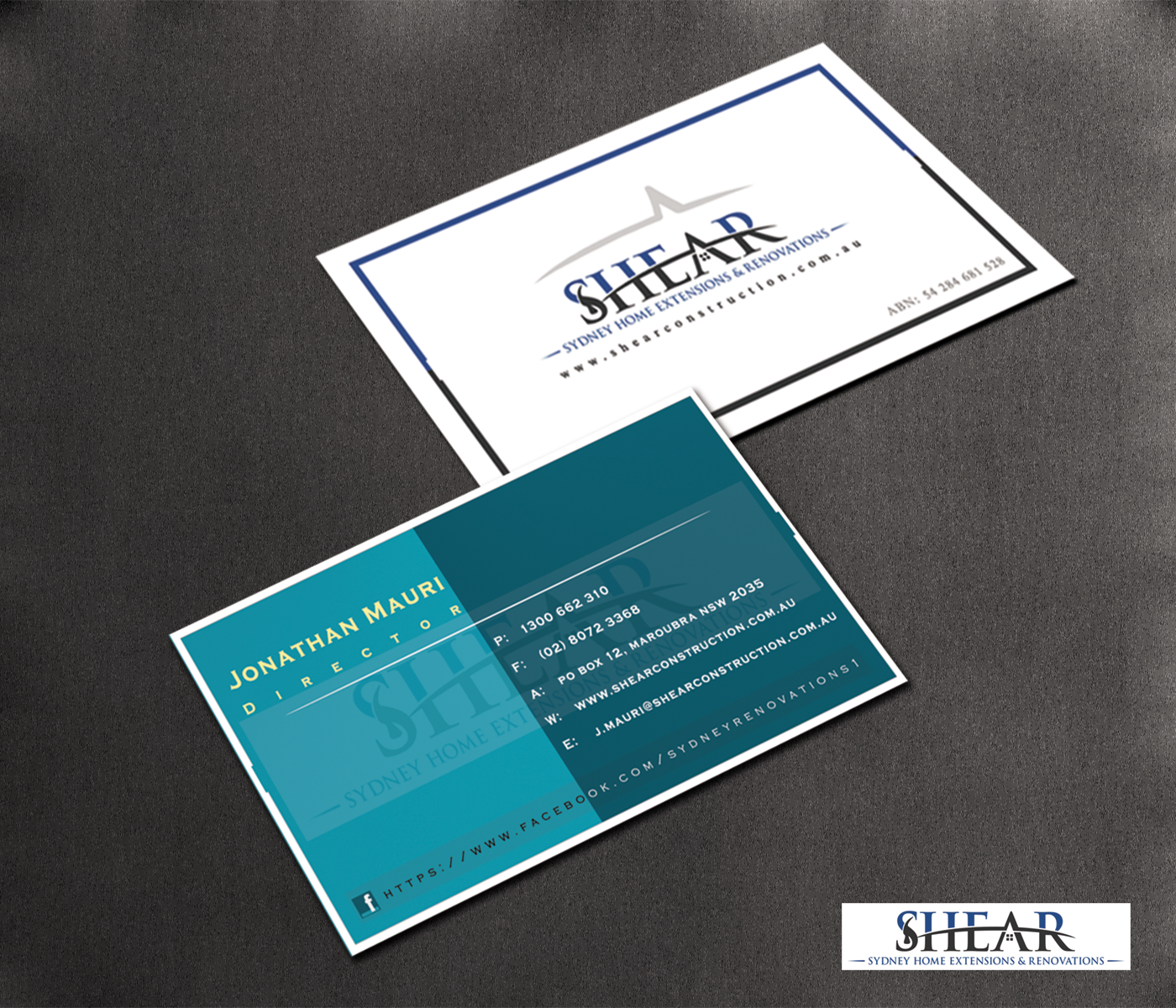 Diseño de Tarjeta de Presentación por Swayam para este proyecto | Diseño #3532168