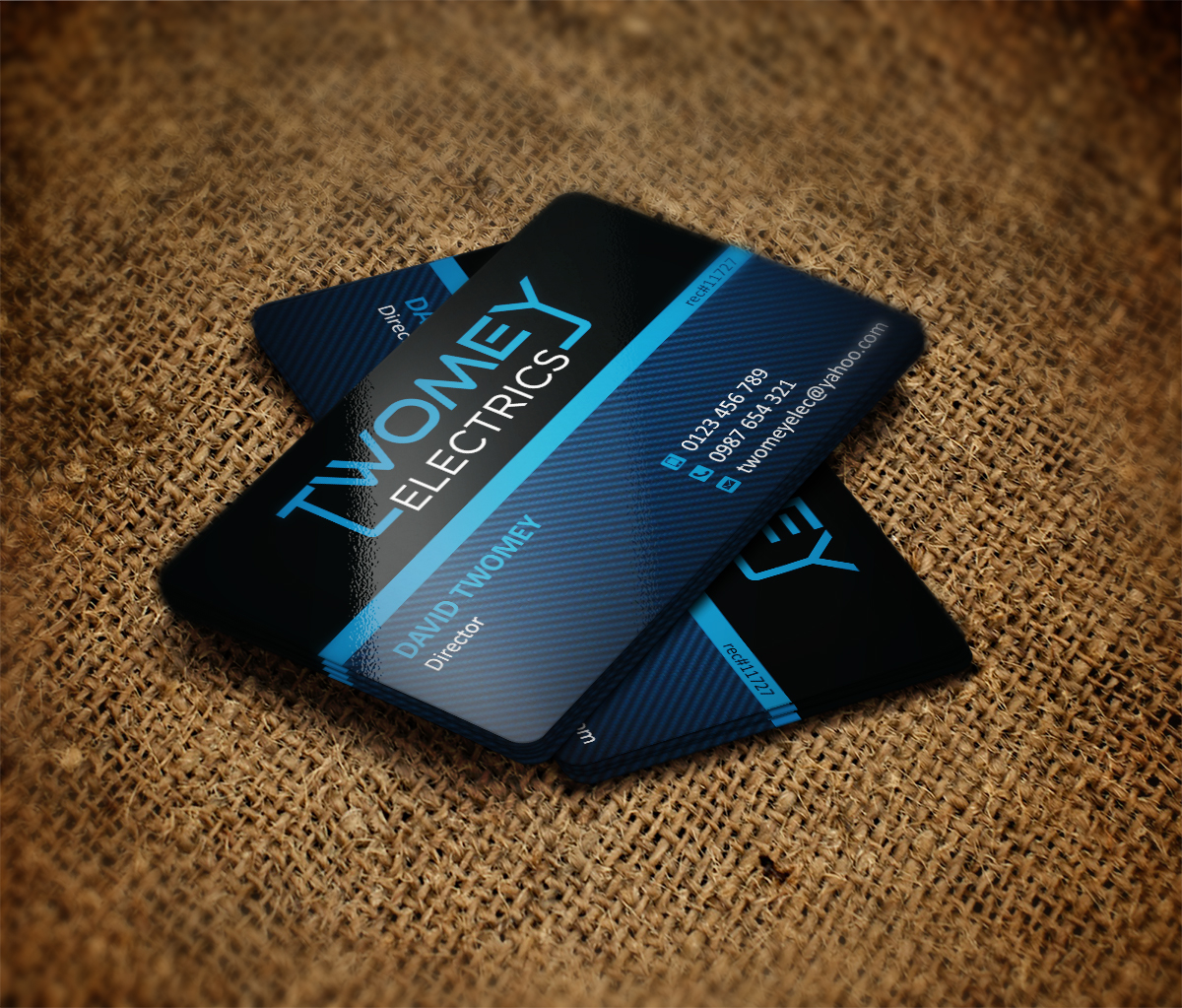 Business Card Design by MT for twomey electrics | Design #3577801