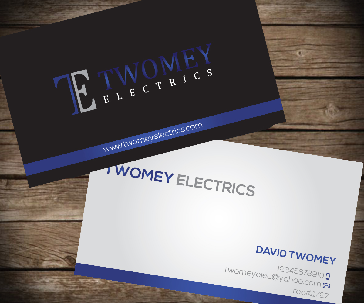 Business Card Design by Aaaron for twomey electrics | Design #3574818