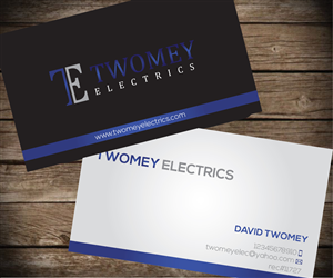 Design de Carte de Visite par Aaaron pour twomey electrics | Design : #3574818