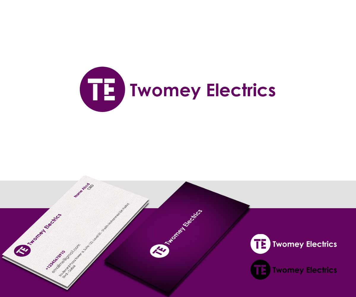 Business Card Design by Moustache-Graphics for twomey electrics | Design #3684477