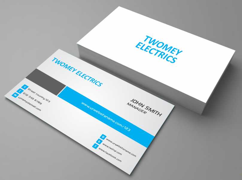 Business Card Design by AwsomeD for twomey electrics | Design #3516319