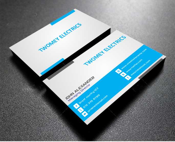 Business Card Design by AwsomeD for twomey electrics | Design #3516320
