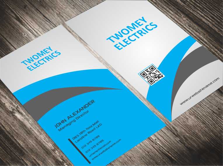 Business Card Design by AwsomeD for twomey electrics | Design #3516324