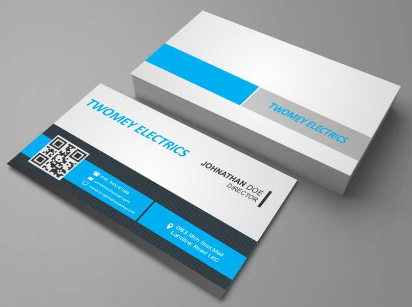 Diseño de Tarjeta de Presentación por AwsomeD para twomey electrics | Diseño #3516327