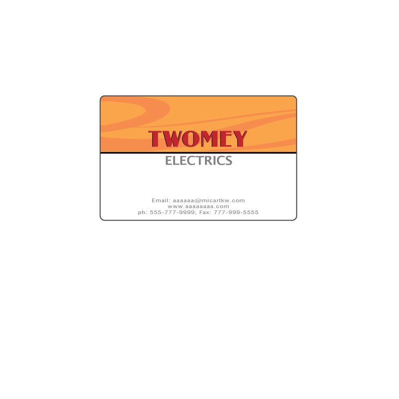 Business Card Design by instudio for twomey electrics | Design #3662630