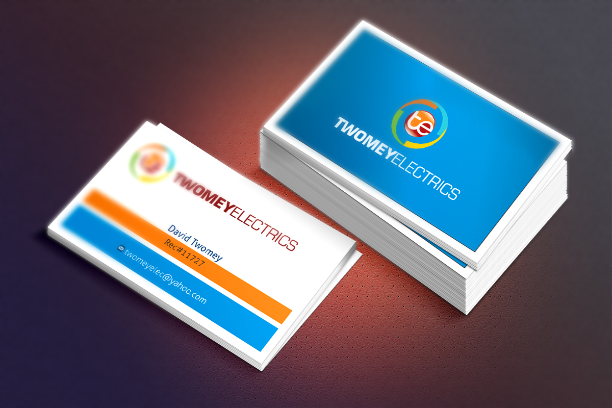 Business Card Design by dkthedon for twomey electrics | Design #3561749