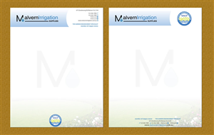 Letterhead Design by Sbss for Malvern Irrigation Supplies Pty Ltd | Design: #876292