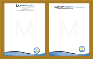 Letterhead Design by Sbss for Malvern Irrigation Supplies Pty Ltd | Design: #876294