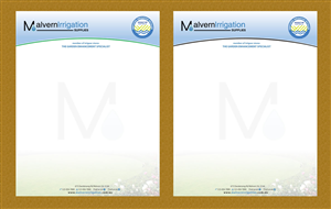 Letterhead Design by Sbss for Malvern Irrigation Supplies Pty Ltd | Design: #876298