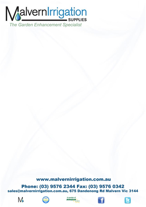 Letterhead Design by Lou Sharp for Malvern Irrigation Supplies Pty Ltd | Design #894075