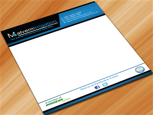 Letterhead Design by Sarmishtha Chattopadhyay_loginchange for Malvern Irrigation Supplies Pty Ltd | Design: #882884