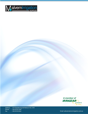 Design En-Tête par kabbir pour Malvern Irrigation Supplies Pty Ltd | Design : #888617