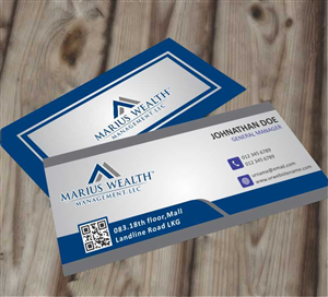 Business Card Design by AwsomeD for Marius Wealth Management LLC | Design: #3555375