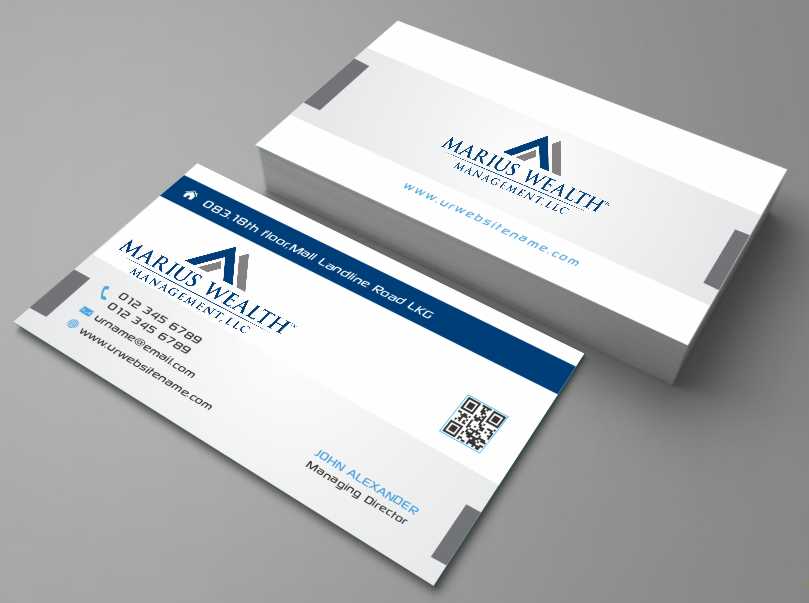 Business Card Design by AwsomeD for Marius Wealth Management LLC | Design #3555376