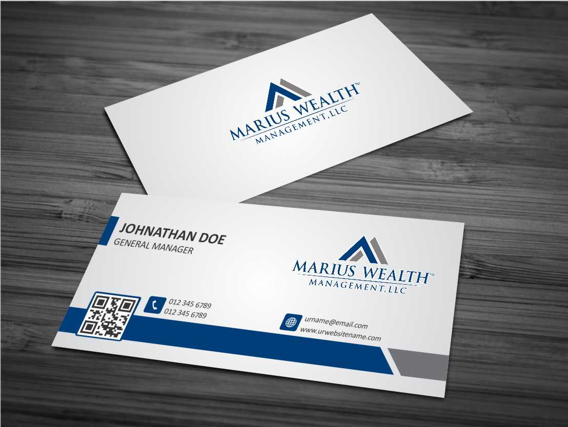 Design de Carte de Visite par AwsomeD pour Marius Wealth Management LLC | Design #3555377