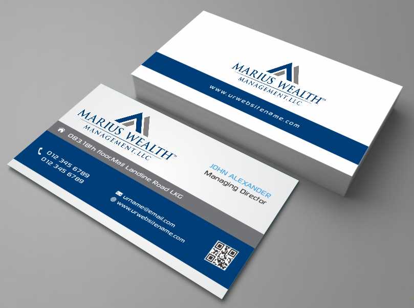 Business Card Design by AwsomeD for Marius Wealth Management LLC | Design #3555379