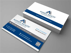 Business Card Design by AwsomeD for Marius Wealth Management LLC | Design: #3555379
