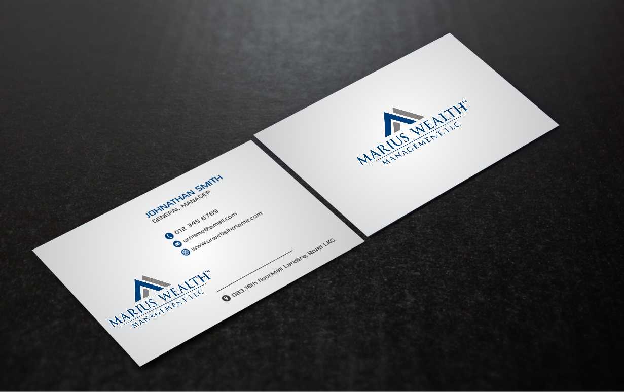 Business Card Design by AwsomeD for Marius Wealth Management LLC | Design #3555380
