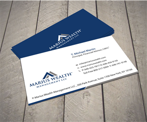 Business Card Design by Raman for Marius Wealth Management LLC | Design: #3580504
