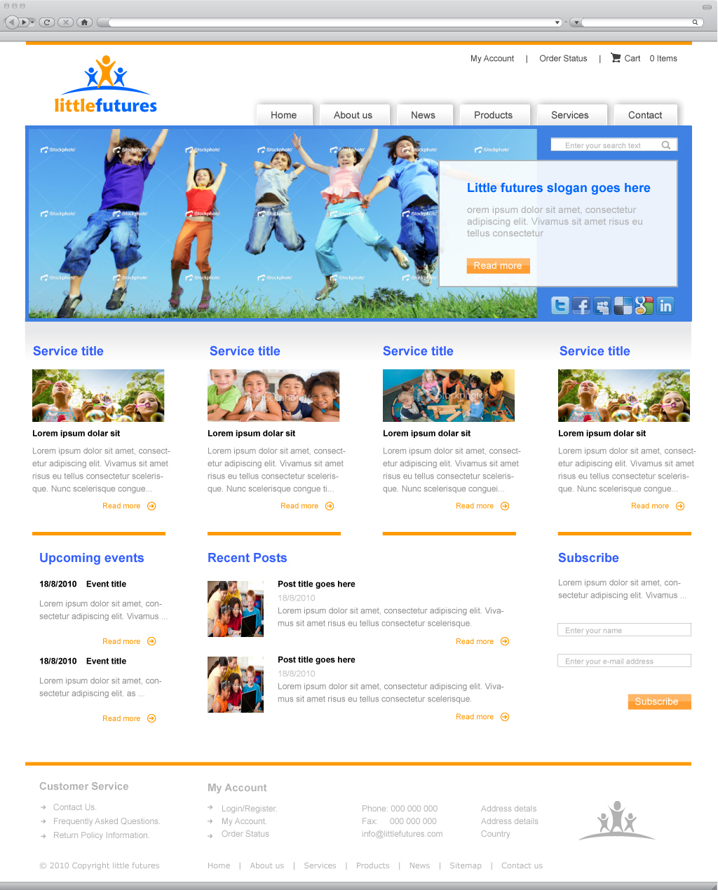 Web Design by Peter Huisman for Little Futures | Design #91523