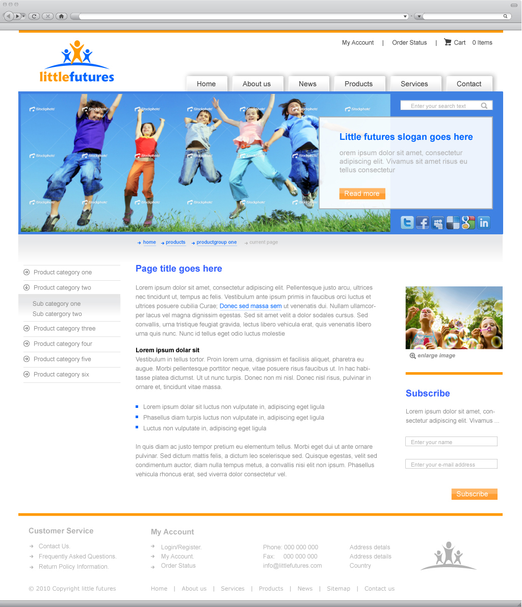 Web Design by Peter Huisman for Little Futures | Design #91630