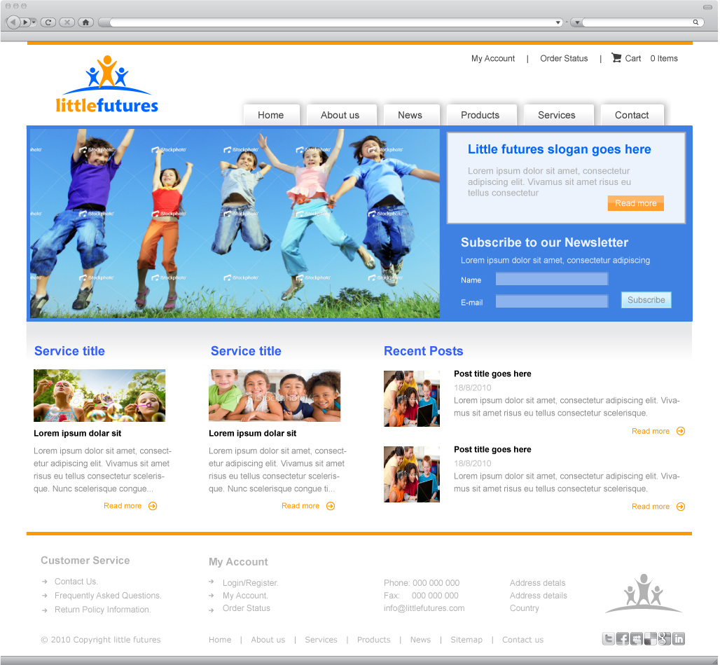 Web Design par Peter Huisman pour Little Futures | Design #96019