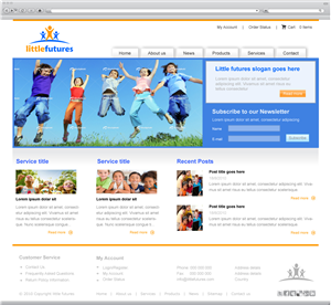 Web Design by Peter Huisman for Little Futures | Design #96019